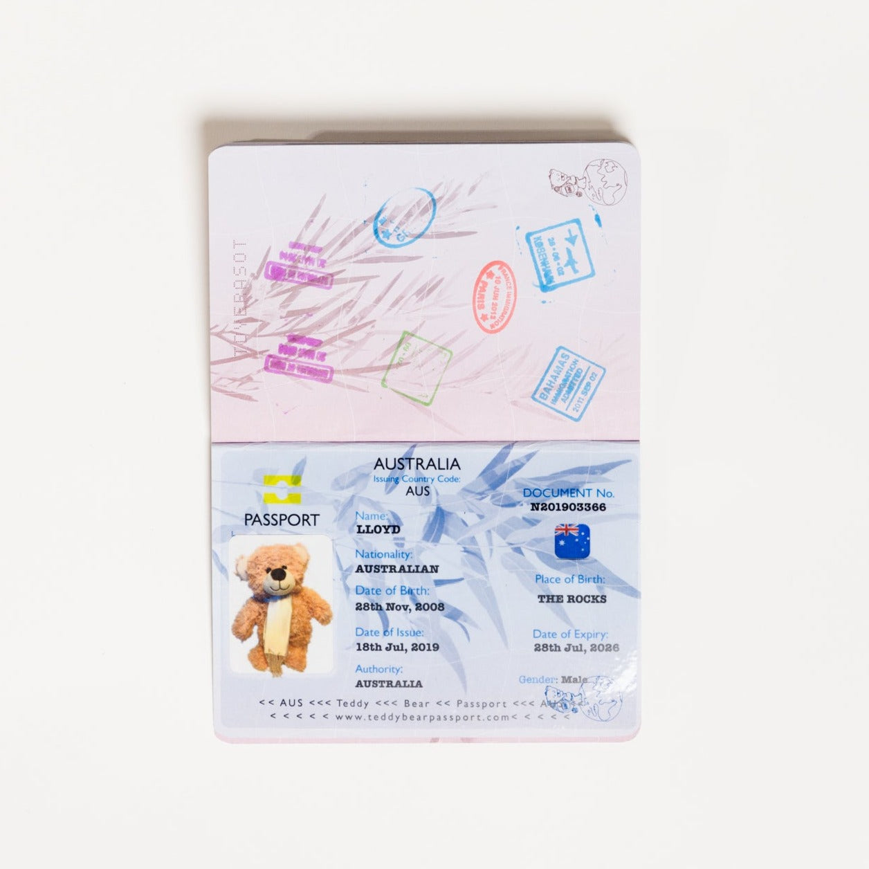 UK Teddy Bear Passport