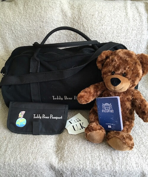 Teddy Bear Passport Travel pack
